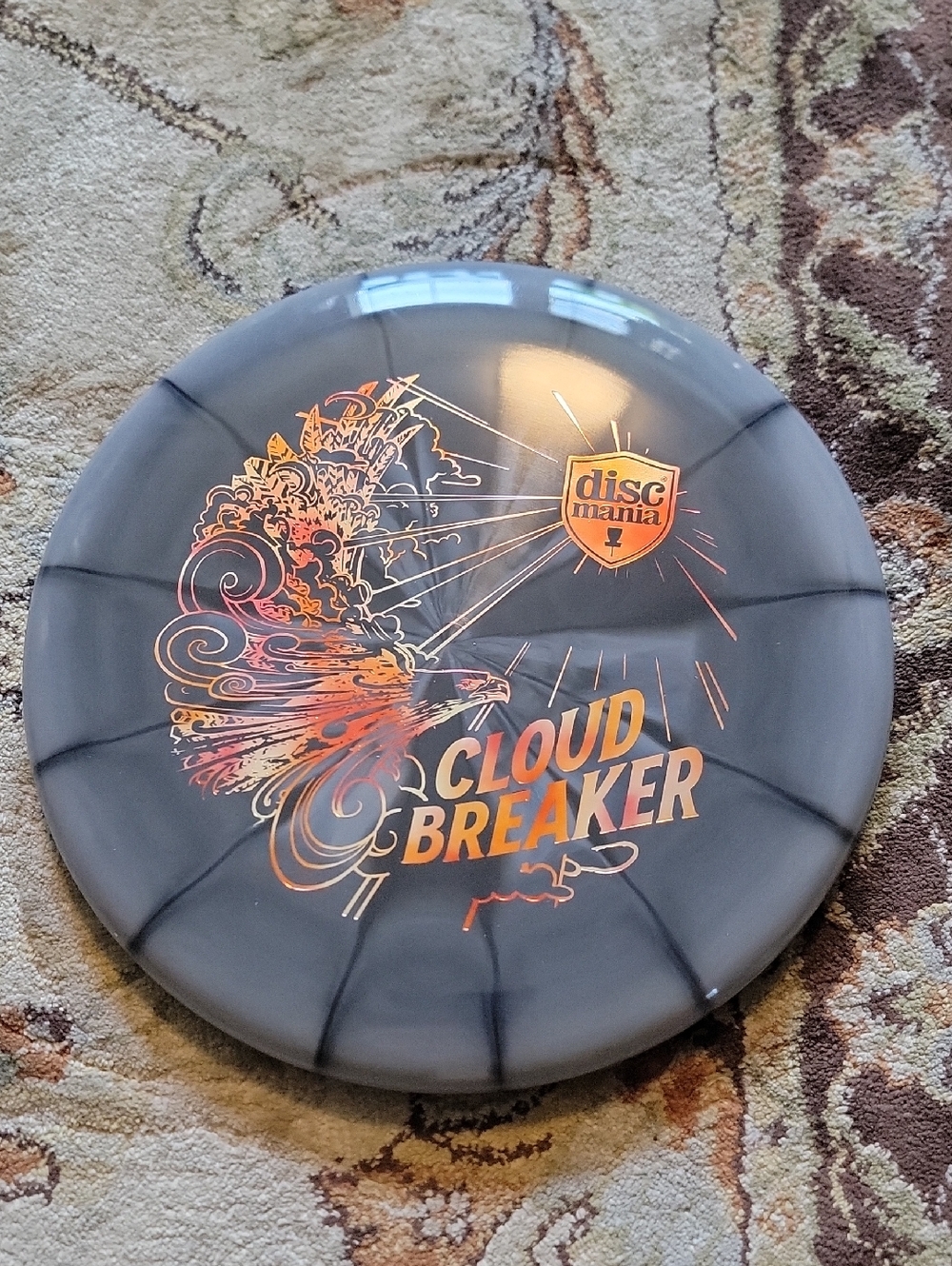 NEW Discmania Cloud Breaker Disc Golf Link Putter 176G Gray Swirly Design